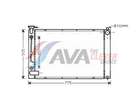 Kylare, motorkylning TO2343 Ava Quality Cooling