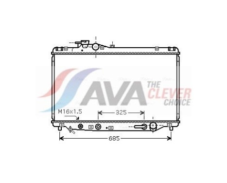 Kylare, motorkylning TO2346 Ava Quality Cooling