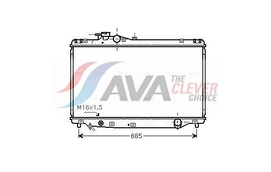 Kylare, motorkylning TO2347 Ava Quality Cooling