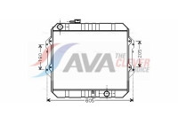 Kylare, motorkylning TO2371 Ava Quality Cooling