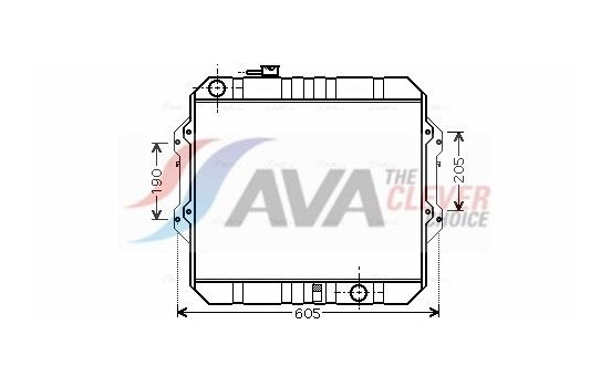Kylare, motorkylning TO2371 Ava Quality Cooling