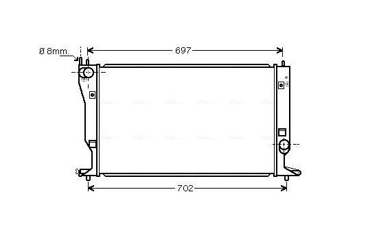 Kylare, motorkylning TO2398 Ava Quality Cooling