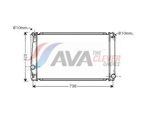 Kylare, motorkylning TO2419 Ava Quality Cooling