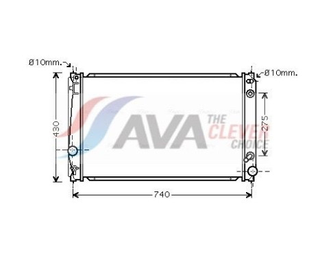Kylare, motorkylning TO2420 Ava Quality Cooling