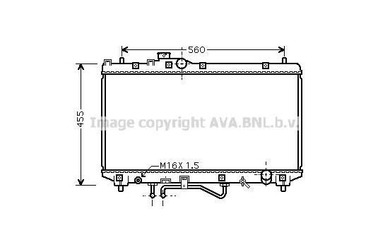 Kylare, motorkylning TO2453 Ava Quality Cooling