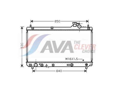 Kylare, motorkylning TO2457 Ava Quality Cooling