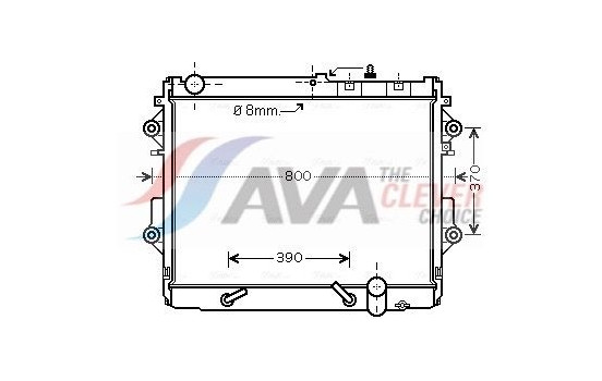 Kylare, motorkylning TO2490 Ava Quality Cooling