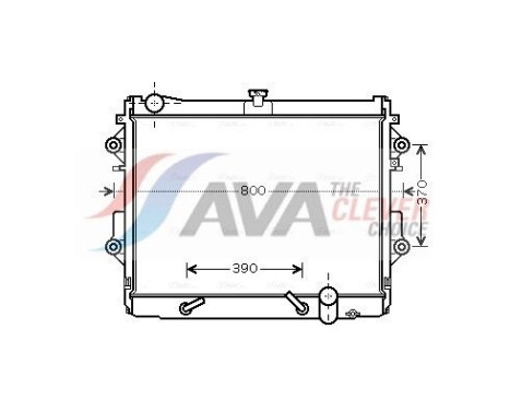 Kylare, motorkylning TO2491 Ava Quality Cooling