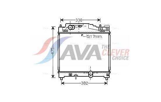 Kylare, motorkylning TO2501 Ava Quality Cooling