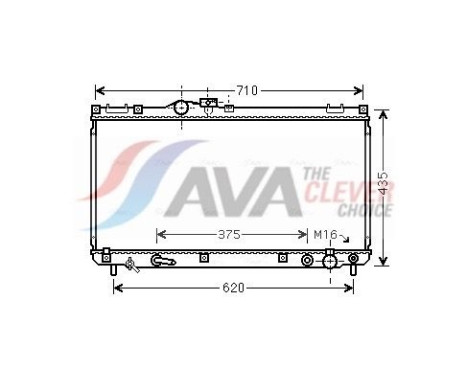 Kylare, motorkylning TO2556 Ava Quality Cooling