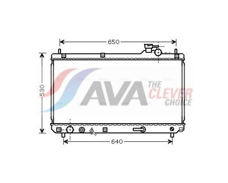 Kylare, motorkylning TO2614 Ava Quality Cooling