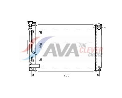 Kylare, motorkylning TO2648 Ava Quality Cooling