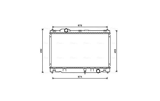 Kylare, motorkylning TO2669 Ava Quality Cooling