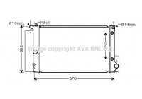 Kylare, motorkylning TO2695 Ava Quality Cooling