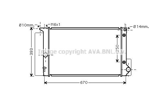 Kylare, motorkylning TO2695 Ava Quality Cooling