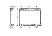 Kylare, motorkylning TO2716 Ava Quality Cooling