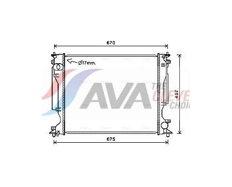 Kylare, motorkylning TO2717 Ava Quality Cooling