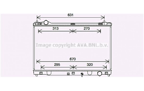 Kylare, motorkylning TO2729 Ava Quality Cooling