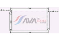 Kylare, motorkylning TO2748 Ava Quality Cooling