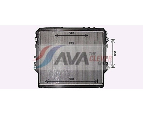 Kylare, motorkylning TO2752 Ava Quality Cooling