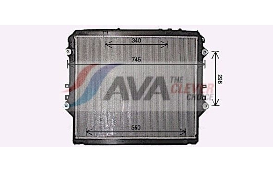 Kylare, motorkylning TO2752 Ava Quality Cooling
