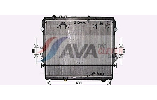 Kylare, motorkylning TO2752 Ava Quality Cooling, bild 2