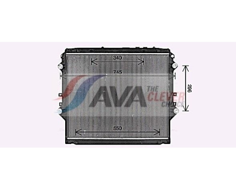 Kylare, motorkylning TO2757 Ava Quality Cooling