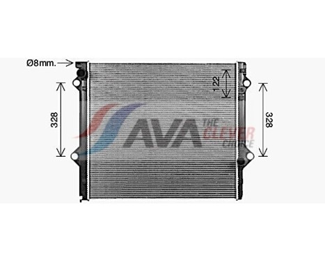 Kylare, motorkylning TO2788 Ava Quality Cooling