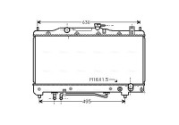 Kylare, motorkylning TOA2240 Ava Quality Cooling