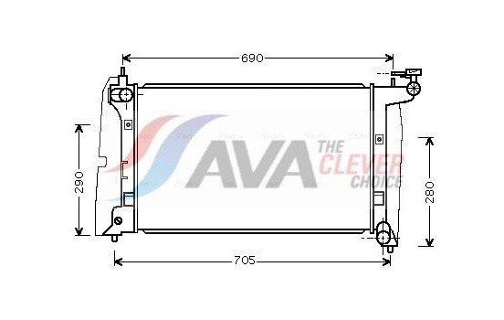 Kylare, motorkylning TOA2289 Ava Quality Cooling