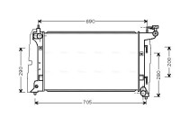Kylare, motorkylning TOA2290 Ava Quality Cooling
