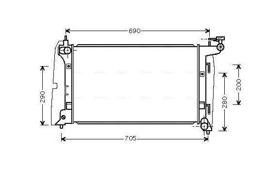 Kylare, motorkylning TOA2290 Ava Quality Cooling