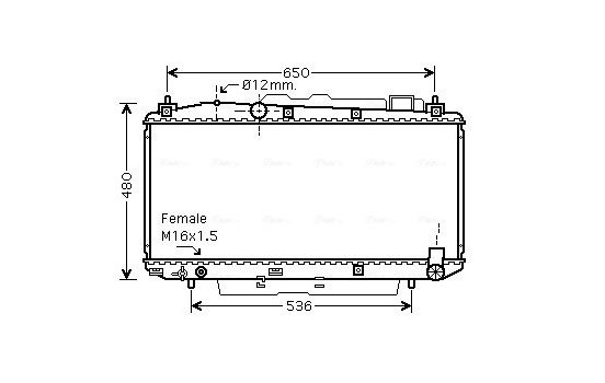 Kylare, motorkylning TOA2348 Ava Quality Cooling