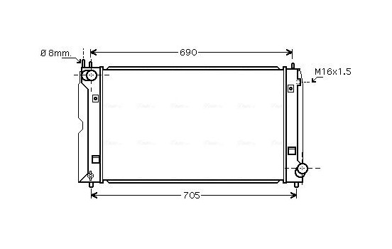 Kylare, motorkylning TOA2386 Ava Quality Cooling