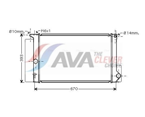 Kylare, motorkylning TOA2397 Ava Quality Cooling