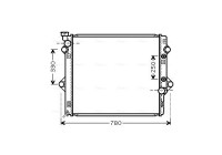 Kylare, motorkylning TOA2478 Ava Quality Cooling