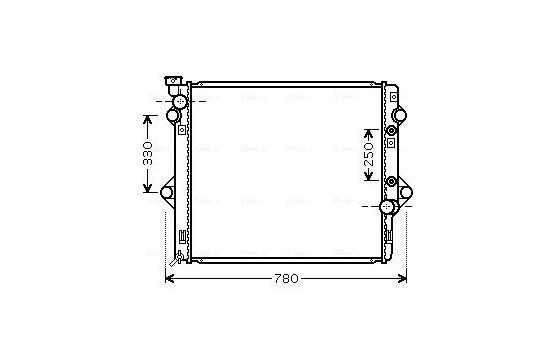 Kylare, motorkylning TOA2478 Ava Quality Cooling