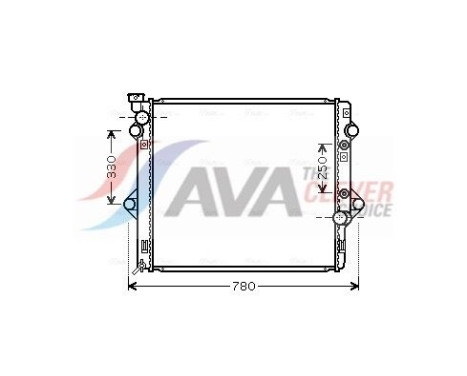 Kylare, motorkylning TOA2478 Ava Quality Cooling