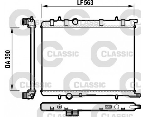 Kylare, motorkylning VALEO CLASSIC 232908