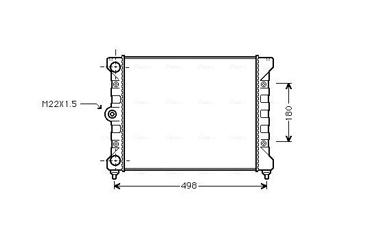 Kylare, motorkylning VN2028 Ava Quality Cooling
