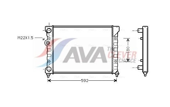 Kylare, motorkylning VN2029 Ava Quality Cooling