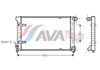 Kylare, motorkylning VN2042 Ava Quality Cooling