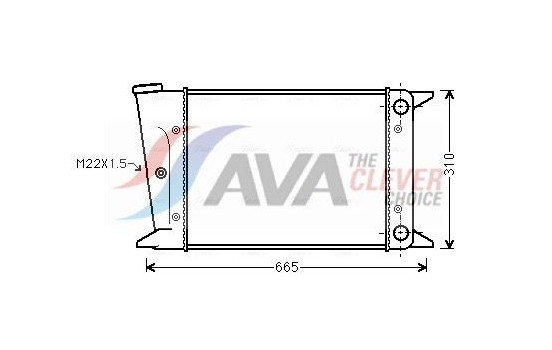 Kylare, motorkylning VN2044 Ava Quality Cooling