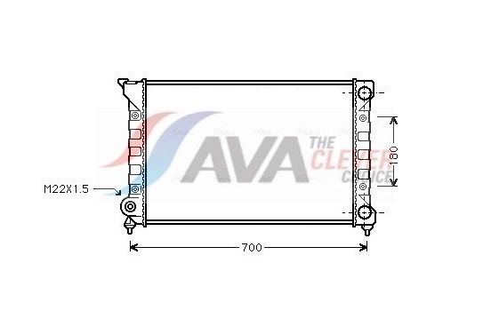Kylare, motorkylning VN2072 Ava Quality Cooling