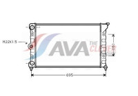 Kylare, motorkylning VN2078 Ava Quality Cooling