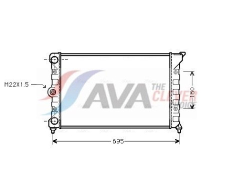 Kylare, motorkylning VN2078 Ava Quality Cooling