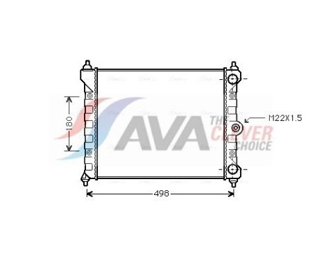 Kylare, motorkylning VN2092 Ava Quality Cooling