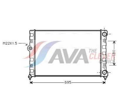 Kylare, motorkylning VN2109 Ava Quality Cooling