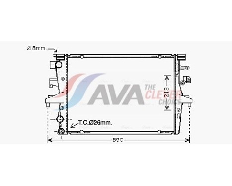 Kylare, motorkylning VN2230 Ava Quality Cooling