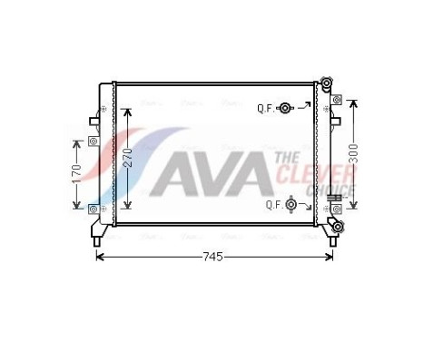 Kylare, motorkylning VN2295 Ava Quality Cooling